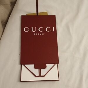 Gucci Beauty Burgundy DIY Authentic Box. New has not been folded into box shape